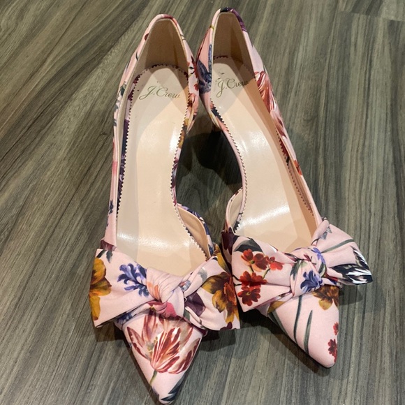 J. Crew Colette d’Orsay pumps floral blush size 9